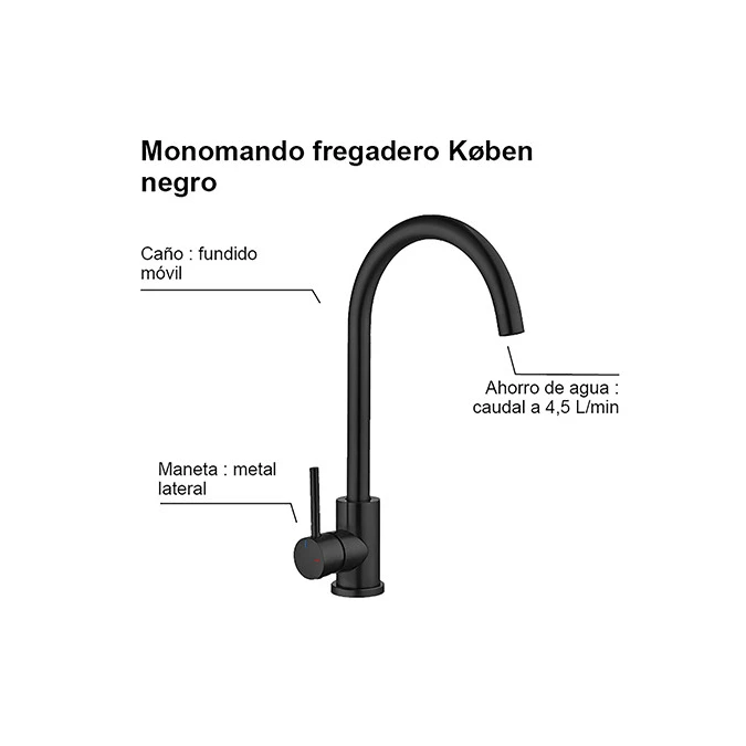 Monomando fregadero KOBEN