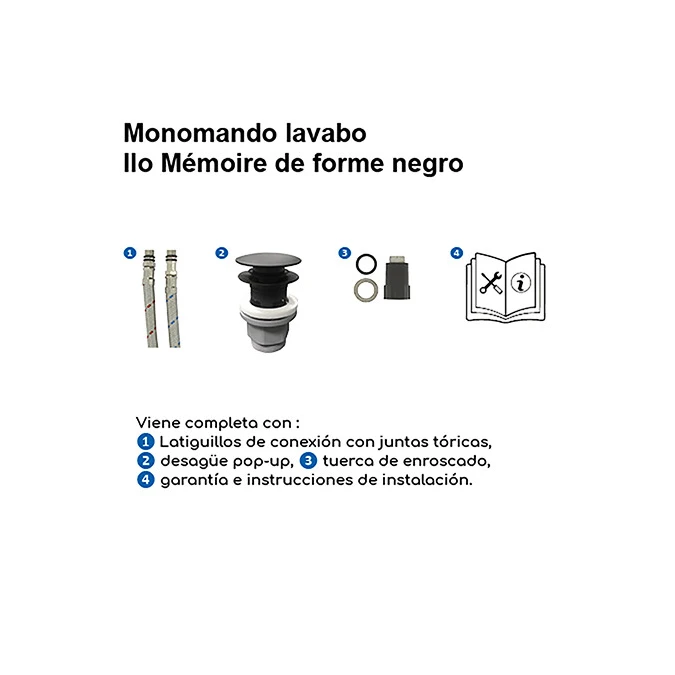 Monomando lavabo memoria de forma ILO