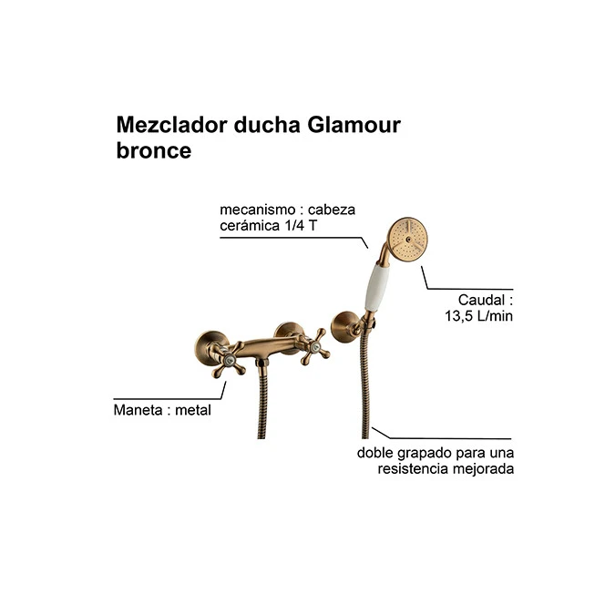 Mezclador ducha GLAMOUR