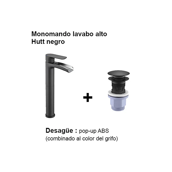 Monomando lavabo alto HUTT
