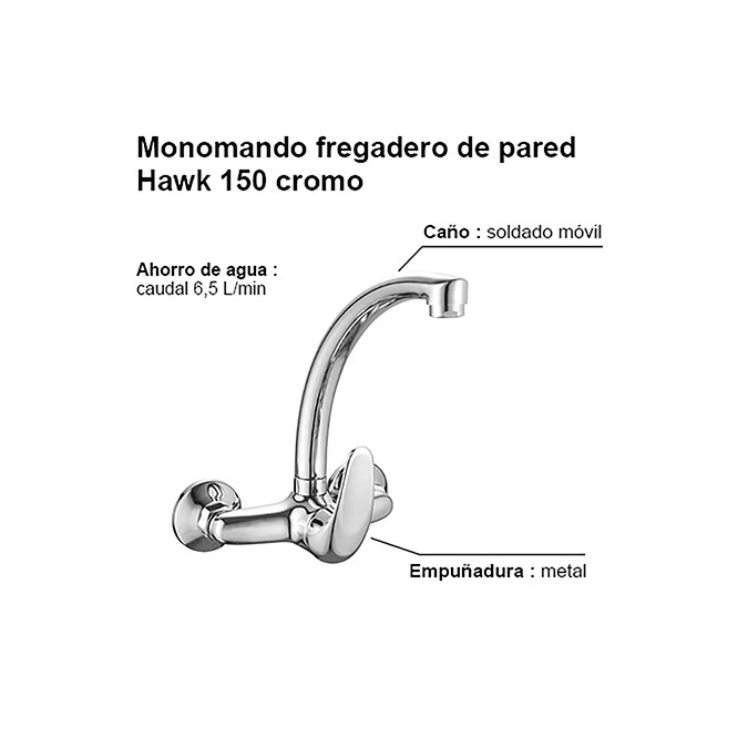 Monomando fregadero HAWK