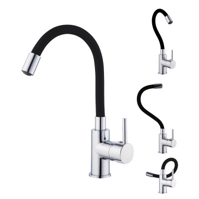Grifo de lavabo MEMORIA FORMA cromo negro