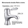 Monomando lavabo RETRO