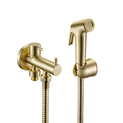 CONJUNTO DUCHETA AGUA FRIA ORO CEPILLADO