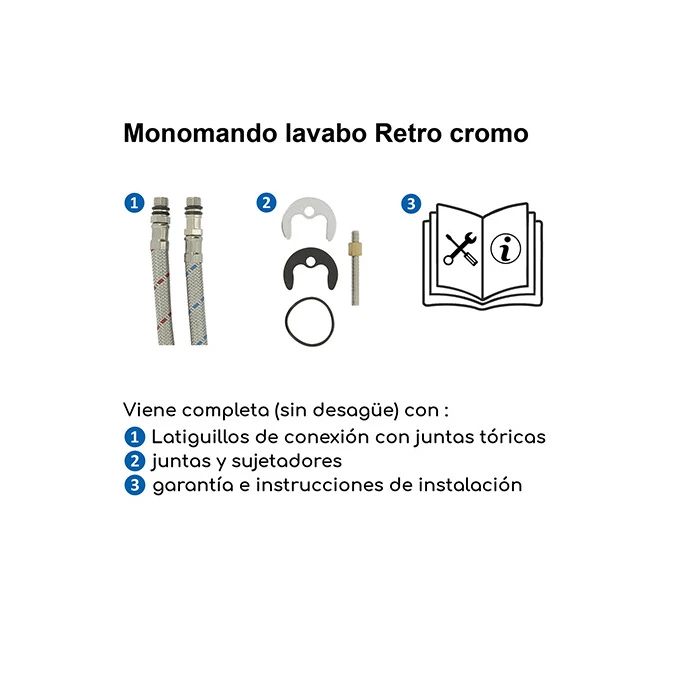 Monomando lavabo RETRO