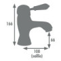 Monomando lavabo RETRO