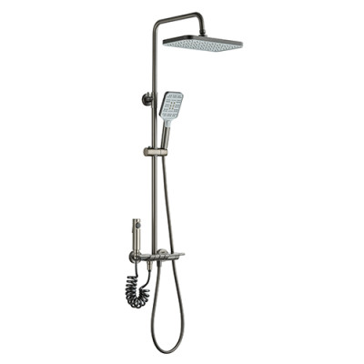 CONJUNTO DUCHA PIANO GRAFITO