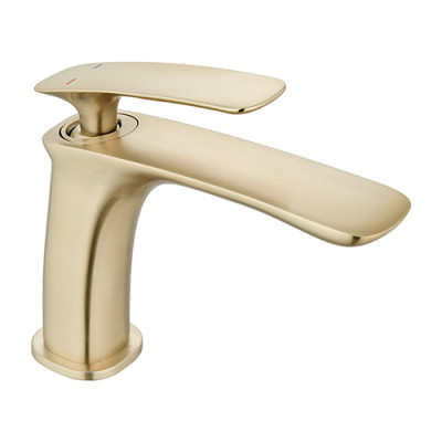 Grifo lavabo monomando ORKID Ocro cepillado