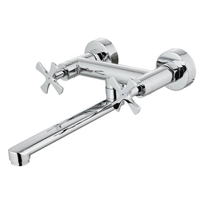 GRIFO COCINA MURAL RETRO MANETAS DECO