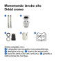 Monomando lavabo alto ORKID