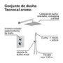 Combinado ducha empotrado