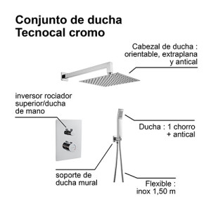 Combinado ducha empotrado