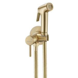 Grifo de pared dos aguas con ducha