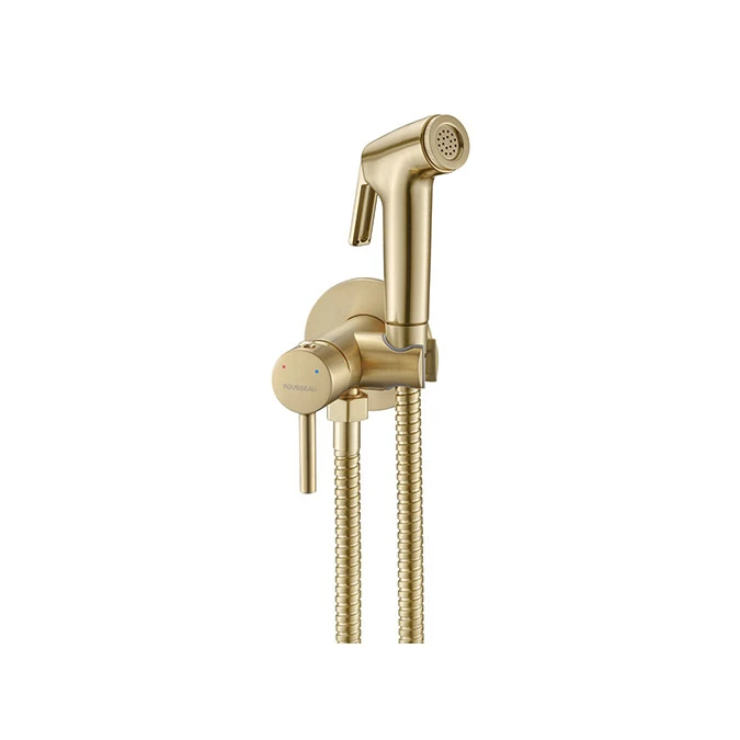Grifo de pared dos aguas con ducha