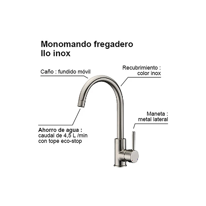 Monomando fregadero ILO