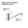Monomando fregadero MEMPHIS