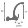 Monomando fregadero SWAN