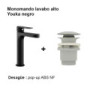 Monomando lavabo YOUKA ALTO