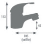 Monomando lavabo BASIC45
