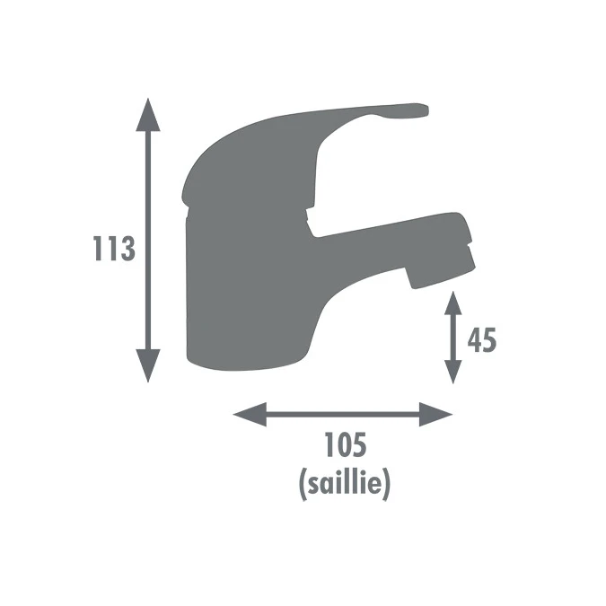 Monomando lavabo BASIC45
