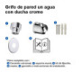 Grifo de pared un agua con ducha