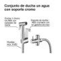 Conjunto de ducha un agua con soporte