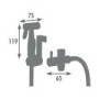 Conjunto de ducha un agua con soporte