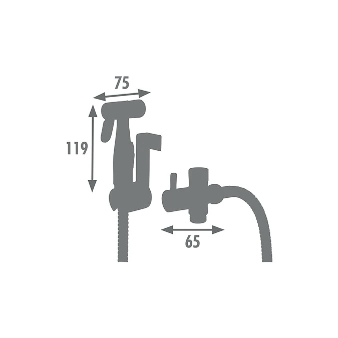 Conjunto de ducha un agua con soporte