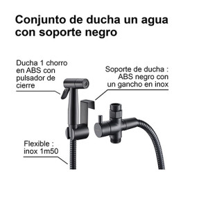 Conjunto de ducha un agua con soporte