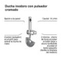 Ducha inodoro con pulsador