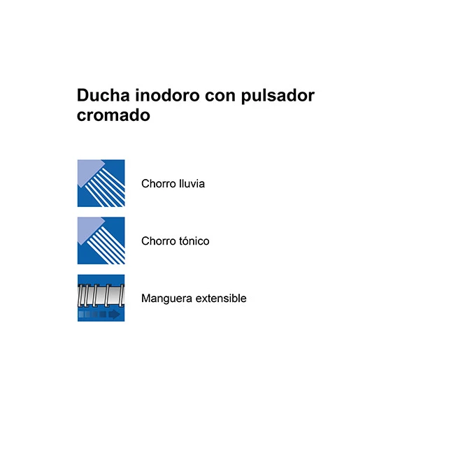 Ducha inodoro con pulsador