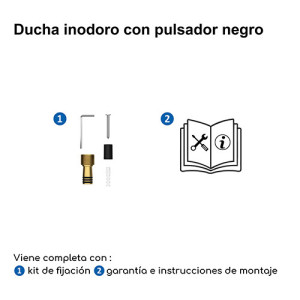 Ducha inodoro con pulsador