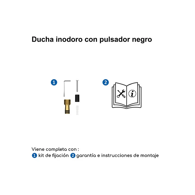 Ducha inodoro con pulsador