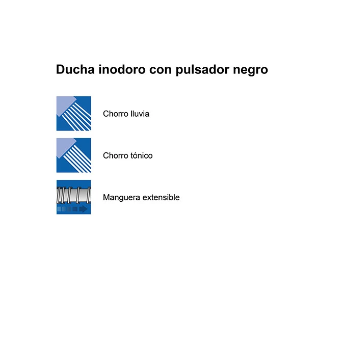 Ducha inodoro con pulsador