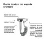 Ducha inodoro con soporte