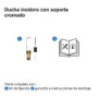 Ducha inodoro con soporte