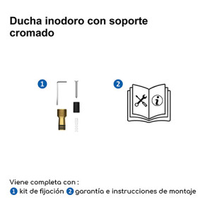 Ducha inodoro con soporte