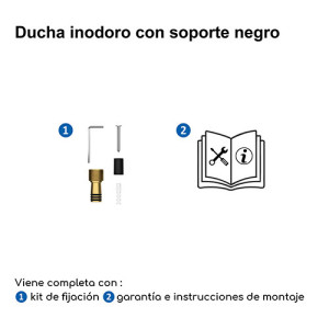 Ducha inodoro con soporte