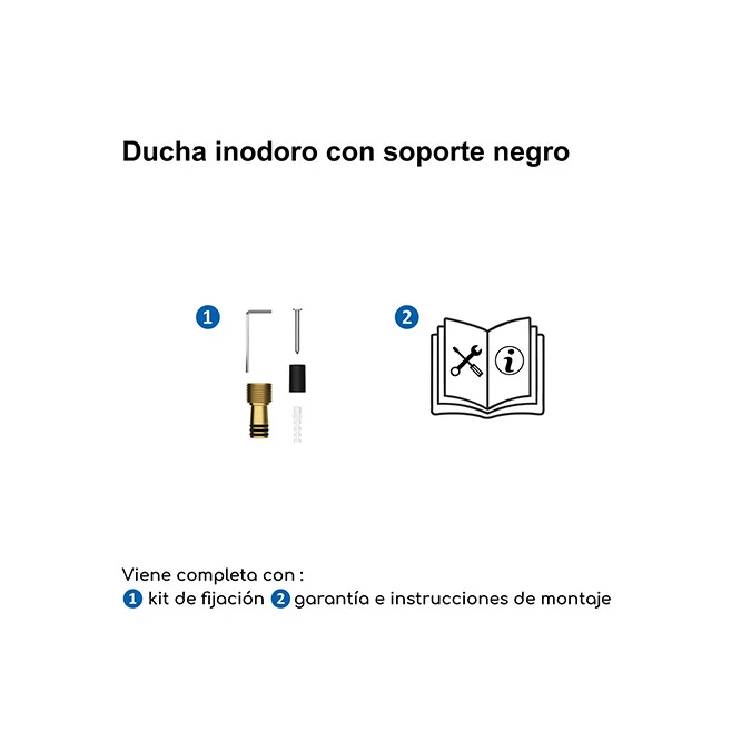Ducha inodoro con soporte