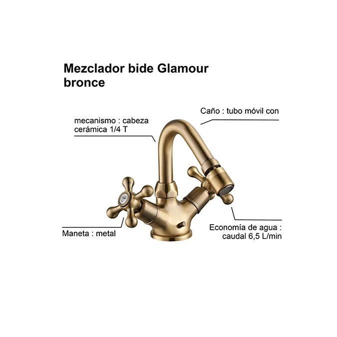 Mezclador bide GLAMOUR