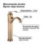 Monomando lavabo BYRON ALTO