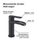 Monomando lavabo HUTT