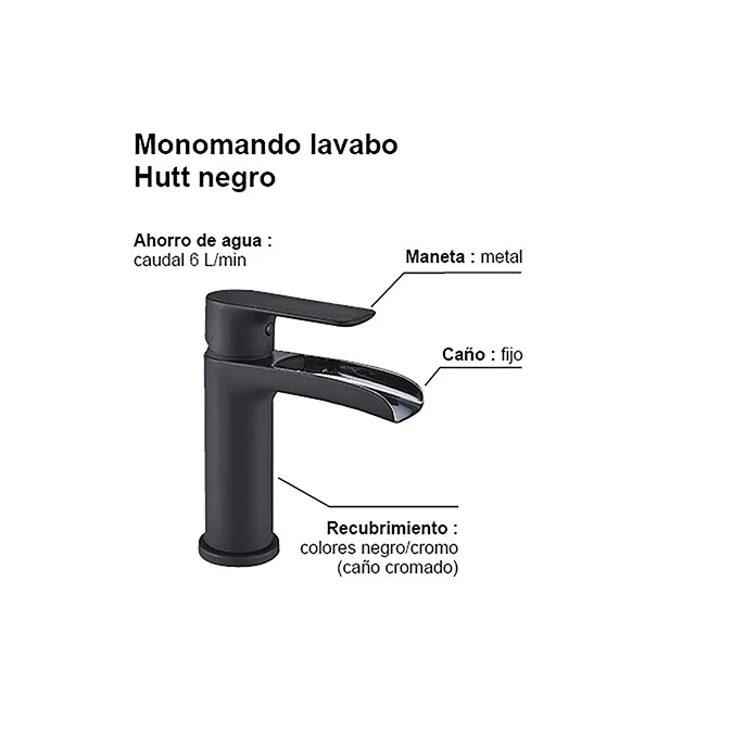 Monomando lavabo HUTT
