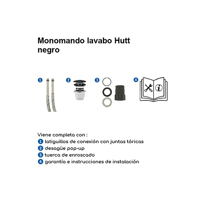 Monomando lavabo HUTT