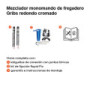 Monomando fregadero redondo GRIBS RAPIDFIX - Fijación por la parte superior