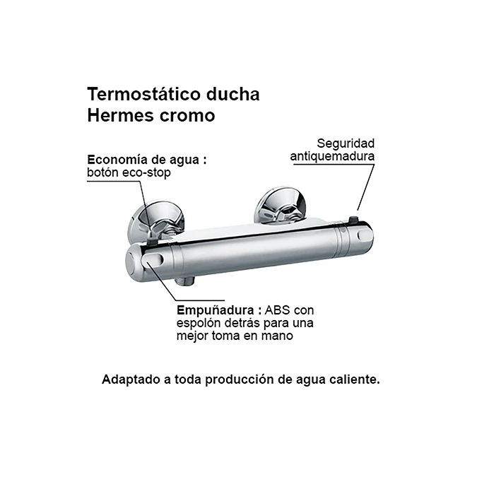 Termostático ducha HERMES
