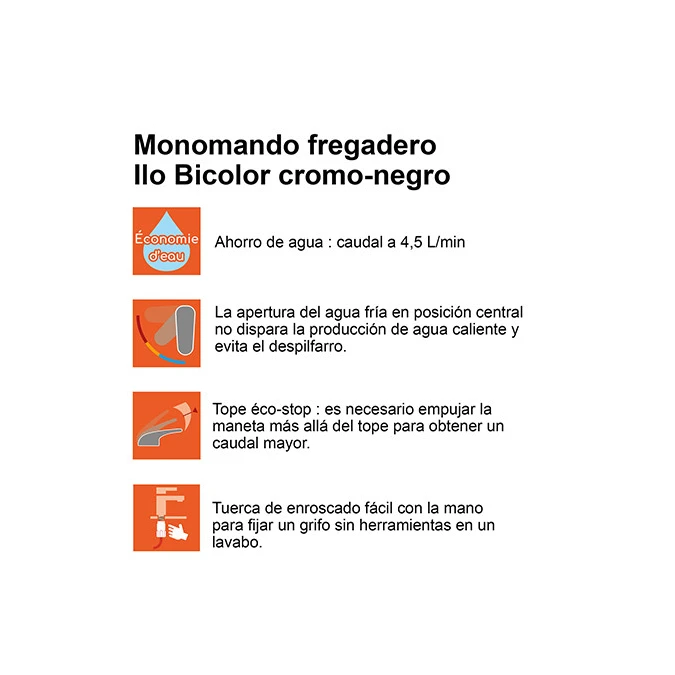 Monomando fregadero ILO