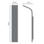 Columna de hidromasaje de aluminio