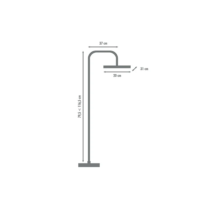 Columna de ducha termostática PIANO