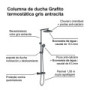 Columna de ducha termostática GRAFITO